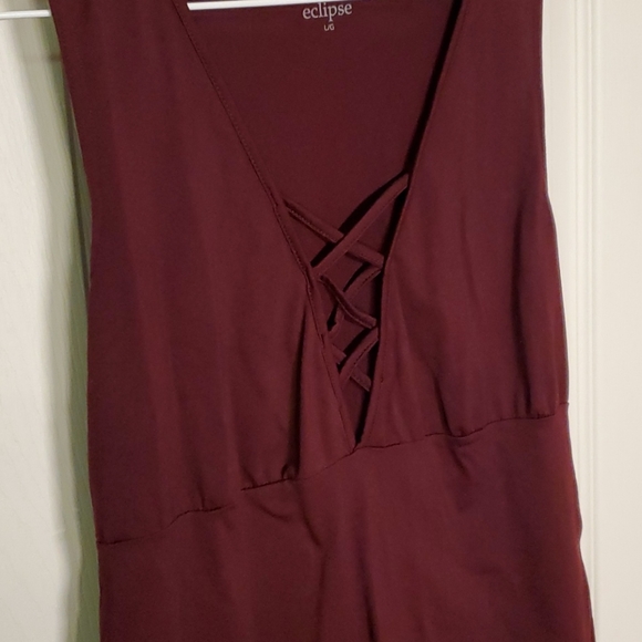 Burgundy body suit - Picture 2 of 4